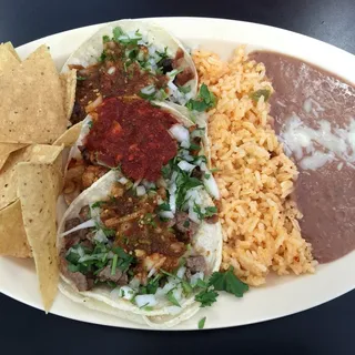 Soft Taco Dinner Plate