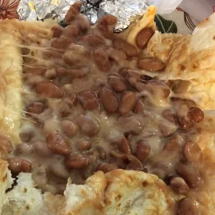 While beans in a bean and cheese burrito. What the actual hell?