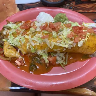 Steak fajita burrito