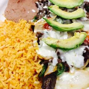 Steak Flameado added Avocado!