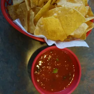 Chips and Hot Salsa