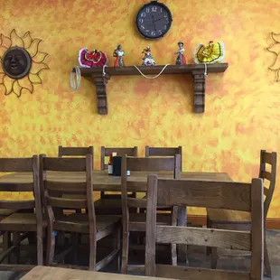 Inside the restaurant where you&apos;ll be chowwin&apos; down on some delicious tacos!