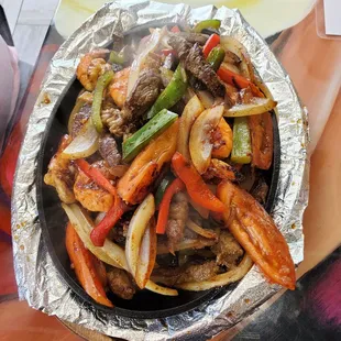 Fresh, sizzling fajitas!