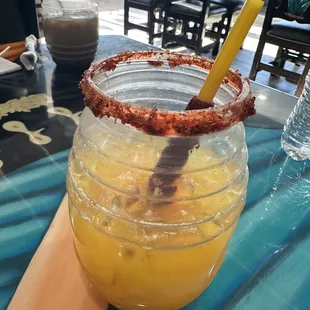 Mango aqua Fresca ( half drank because it was sooo good)