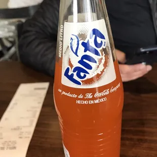 a bottle of soda