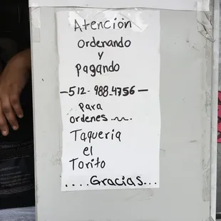 Phone for call-in orders