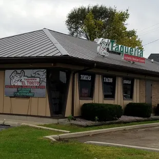 the front of the restaurant