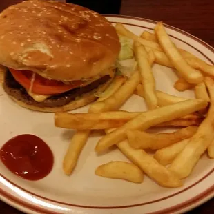 Burgers and fries