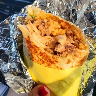 I'm not tongue tied. My mouth is full with deliciousness