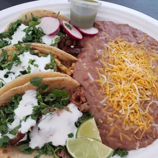 Excellent hand made fresh tortillas tacos