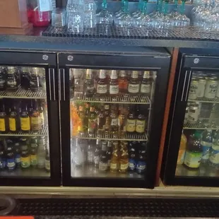 Fully stocked beer and soda, American and Mexican!