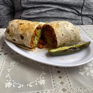 Pork burrito