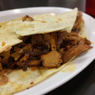 Al pastor quesadilla