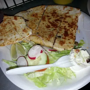 Quesadilla!! With chorizo and carne asada!