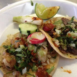 I think I had tripe and cheek tacos that day, they do not normally have cheek on the menu though, it was a special!