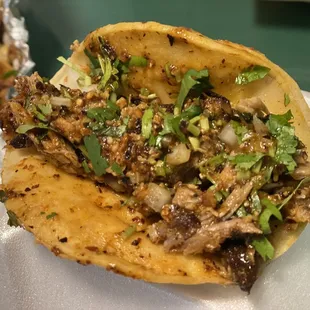 Mix of carne asada and Al pastor