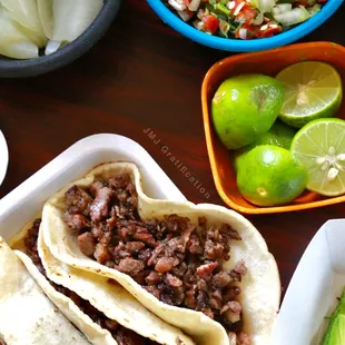 Carde Asada Tacos
 Picture By JMJ Gratification