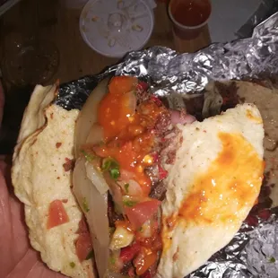 Salsa and grilled onions are on point!