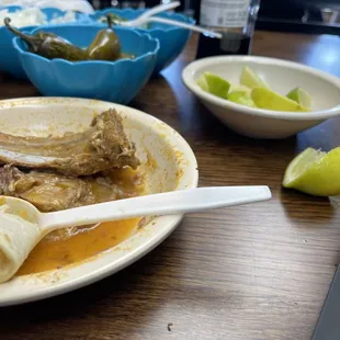 La birria estuvo deliciosa disculpa la foto debí averla tomado antes