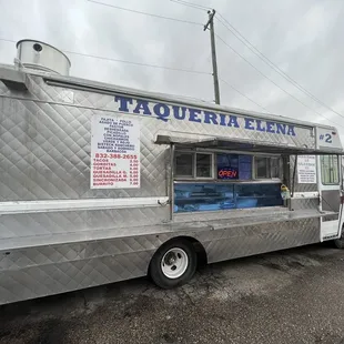 a food truck parked in a parking lot