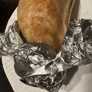 Greasy burrito