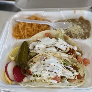 Taco supreme combo with comes with a free drink.