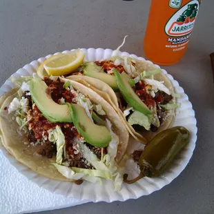 This is a Taco Michoacano super good and super cheap $2 (: