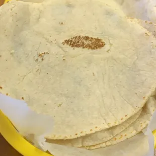 Tortillas de maíz hechas a mano