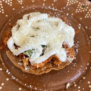 Chicken tostada