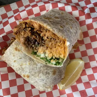 Carne Asada &amp; Al Pastor Burrito