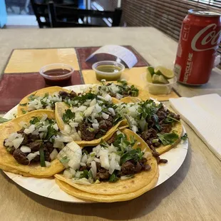 Carne asada tacos