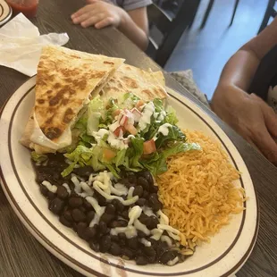 Quesadilla platter