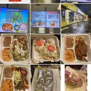 Menu inside- actual current prices, and just over $100. Worth of terrible food.