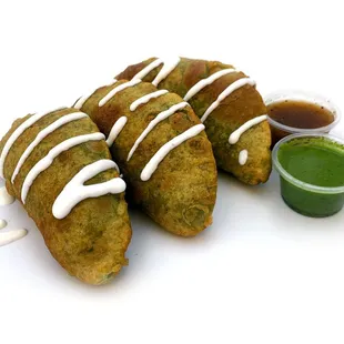 Empanadas de camaron y pollo