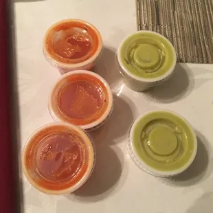 The red and green sauce (mild)