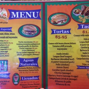 pizza, menu