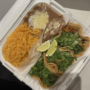 3 Pastor - Pork Taco Dinner