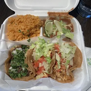 3 Pollo Taco Dinner