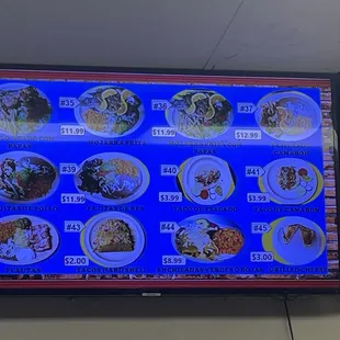 Menu.  February 2025