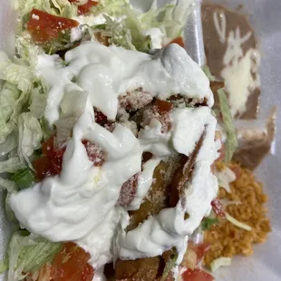 a close up of a salad