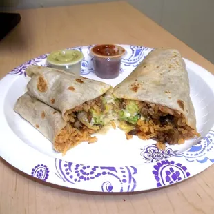 Burrito al Pastor (spicy pork)