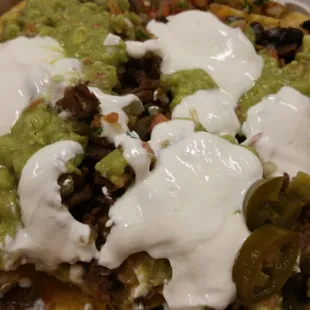 Carne asada super nachos!