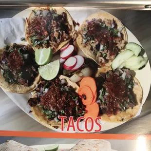 tacos on a plate