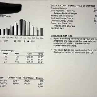 a calculator and receipt