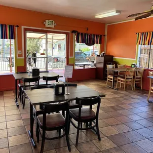 Inside restaurant