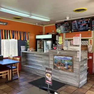 the interior of a restaurant