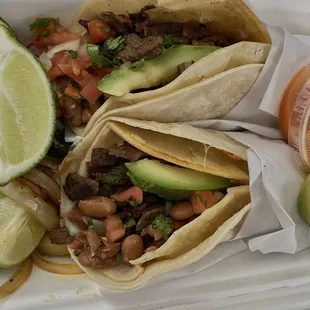 Super tacos de asada