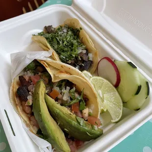 Super taco and regular taco