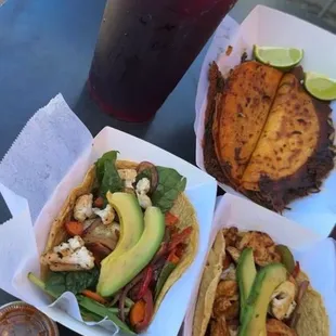 Quesabirrias and Agua fresca