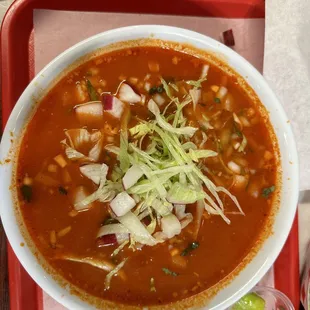 Pozole which was also to die for.